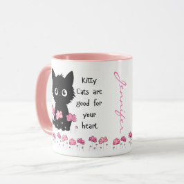 Taza Los gatos son buenos para el corazón, los gatitos 
