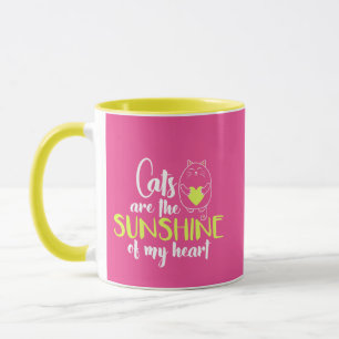 Taza Los gatos son la luz del sol de mi corazón