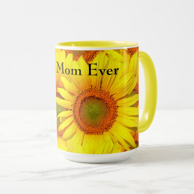 Taza Los girasoles del día de la madre (Anverso derecho)