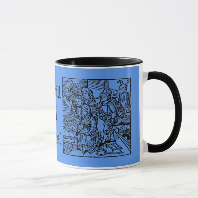 Taza Los golpeos continuarán hasta que la moral (Derecha)