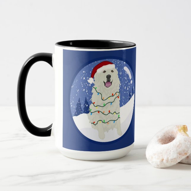 Taza Los grandes Pirineos navidades  (Con donut)