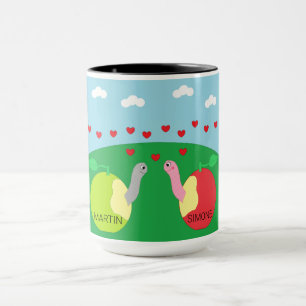 Taza Los gusanos enamorados