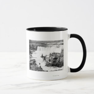 Taza Los hombres que pescan en Celilo se caen