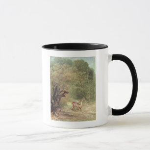 Taza Los Hueva-Ciervos cazados en la alarma, primavera,