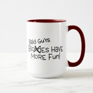 Taza Los individuos calvos se divierten más