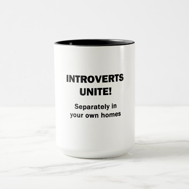 Taza ¡Los introvertidos se unen! (Centro)