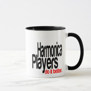 Taza Los jugadores de Harmonica lo hacen mejor Chiste