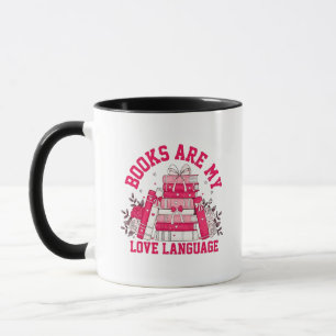 Taza Los libros son mi idioma de amor Bookish Valentine