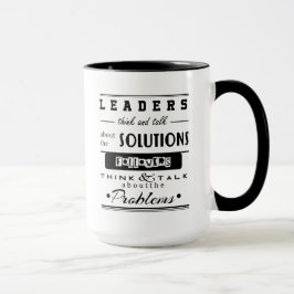 Taza los líderes piensan y hablan sobre las soluciones