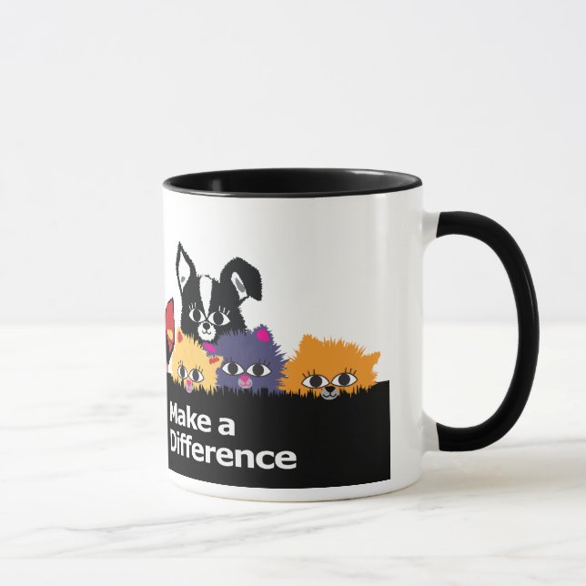 Taza Los mascotas diferencian (Derecha)