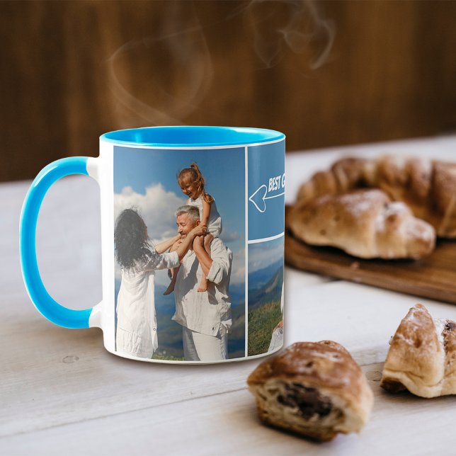 Taza Los mejores abuelos del Collage de fotos Café Mug (Subido por el creador)