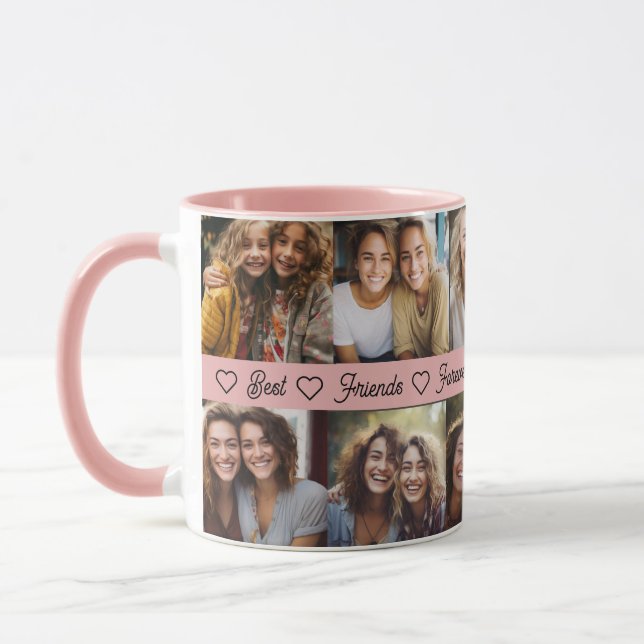 Taza Los mejores amigos para siempre Bestie Photo Gift (Izquierda)