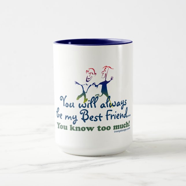 Taza Los mejores amigos saben (Centro)