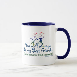 Taza Los mejores amigos saben