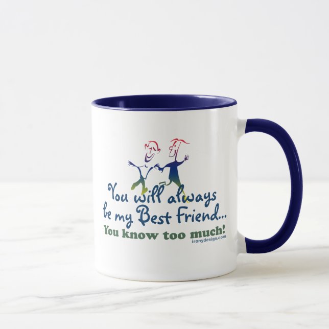 Taza Los mejores amigos saben (Derecha)