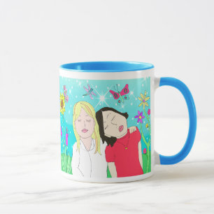 Taza Los mejores amigos siempre el arte popular