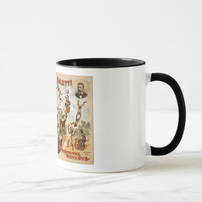 Taza Los monos de ejecución más grandes 1892 del mundo (Derecha)
