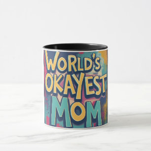 Taza Los mundos divertidos y el Día de la Madre colorid