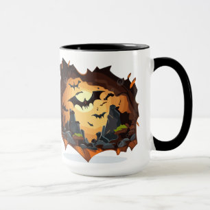 Taza Los murciélagos de Halloween salen el viernes