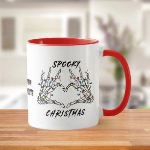 Taza Los Navidades de Skeleton fantasmagóricos aman los