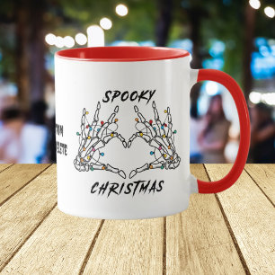 Taza Los Navidades de Skeleton fantasmagóricos aman los