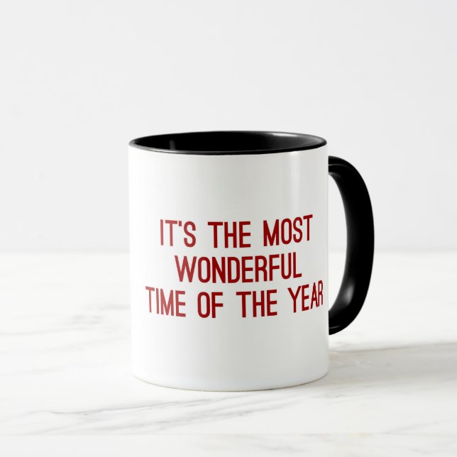 TAZA LOS NAVIDADES EL MOMENTO MÁS MARAVILLOSO DEL AÑO (Anverso derecho)