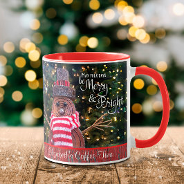 Taza Los navidades son el nombre de un hombre de nieve