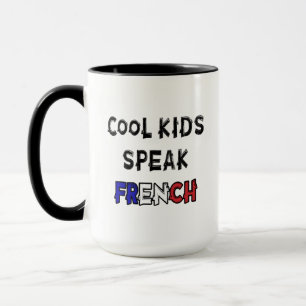 Taza Los niños de Guay hablan francés graciosamente dic