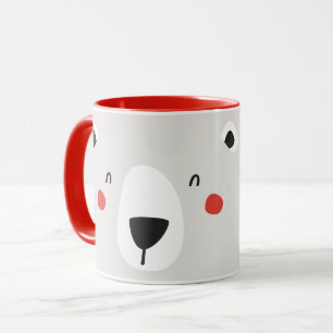 Taza Los niños personalizados del oso polar chiquito