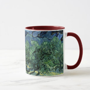 Taza Los olivos de Vincent van Gogh (1889)