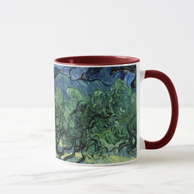 Taza Los olivos de Vincent van Gogh (1889) (Derecha)
