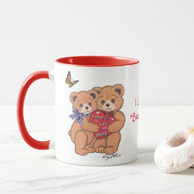 Taza Los osos de amor te aman más (Con donut)