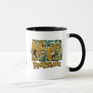 Taza Los paneles retros del carácter cómico de los