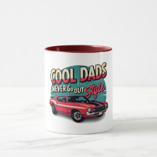 Taza Los papás geniales nunca pasan de moda Muscle Car 