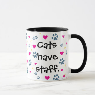 Taza Los perros tienen Dueño-Gatos tener el personal