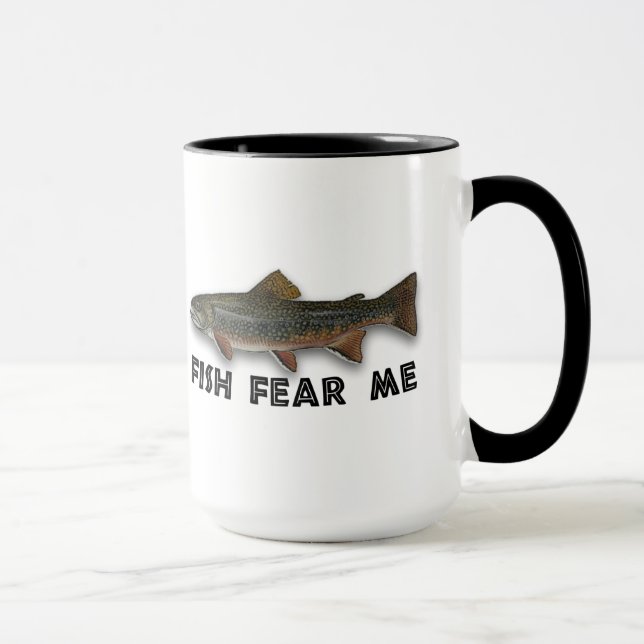 Taza Los pescados me temen los deportes divertidos de (Derecha)