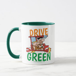 Taza Los Picapiedra   Fred y Barney - Drive Green