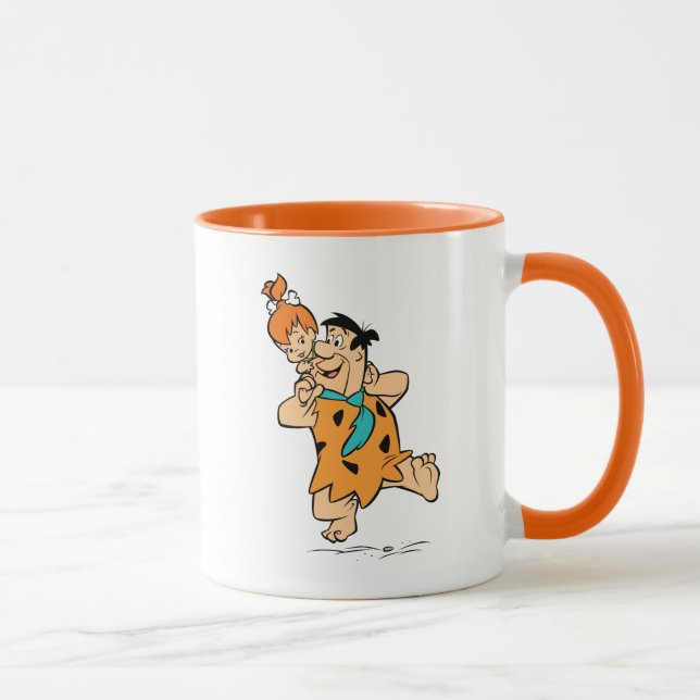 Taza Los Picapiedra | Fred y Pebbles Flintstone (Derecha)