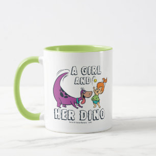 Taza Los Picapiedra   Pelota de canicas y dino
