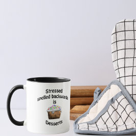 Taza Los postres se escriben hacia atrás