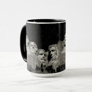 Taza Los presidentes estadounidenses Monte Rushmore,