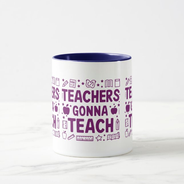 Taza Los profesores van a enseñar (Centro)