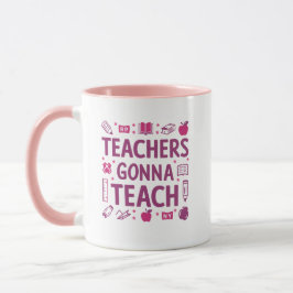 Taza Los profesores van a enseñar