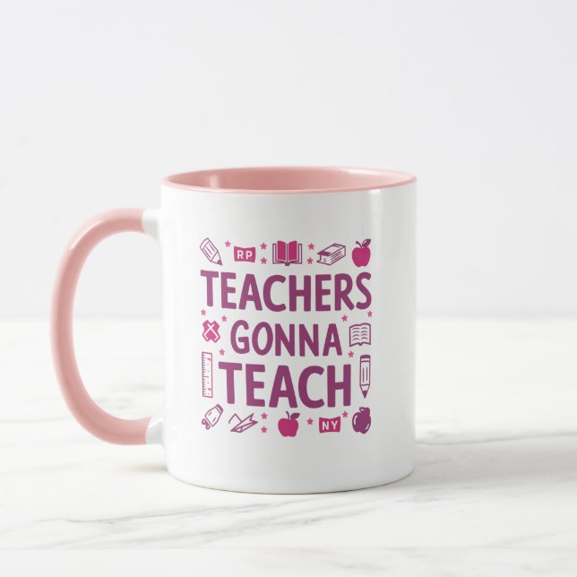 Taza Los profesores van a enseñar (Izquierda)