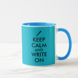 Taza Los regalos de los escritores guardan calma y