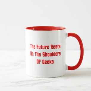 Taza Los restos del futuro en los hombros de frikis