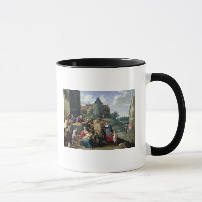 Taza Los siete actos de la misericordia (Derecha)
