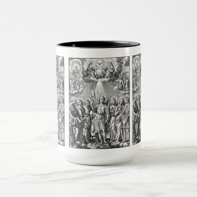Taza Los Siete Archangels (M 034; Grabado) (Centro)