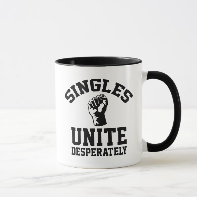 Taza Los singles se unen desesperadamente (Derecha)