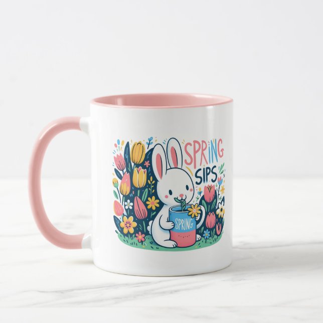 Taza Los sorbos de primavera de Bunny (Izquierda)